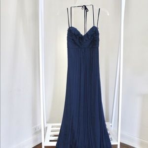 Amsale Midnight Blue Gown